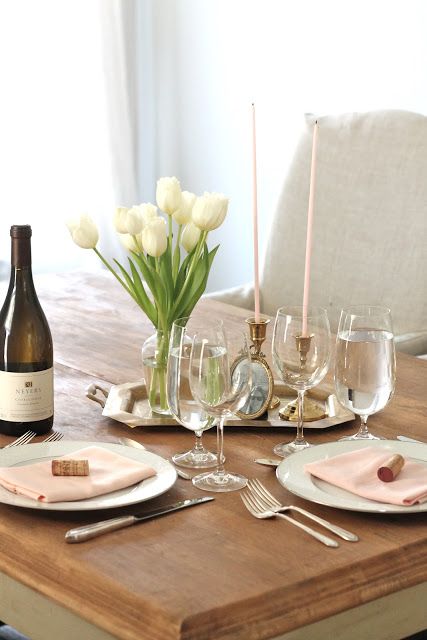 Dinner table | Valentine's day | Minimalist | Couple
